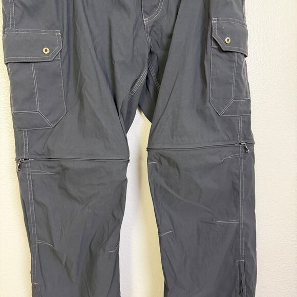 Kuhl Renegade Convertible Stealth Pants Men 37x32 Gray Cargo Hiking Outdoor EUC - Picture 3 of 9